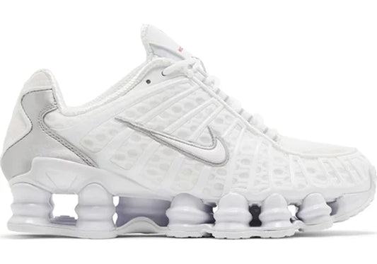 Nike Shox TL White Metallic Silver Max Orange (W)