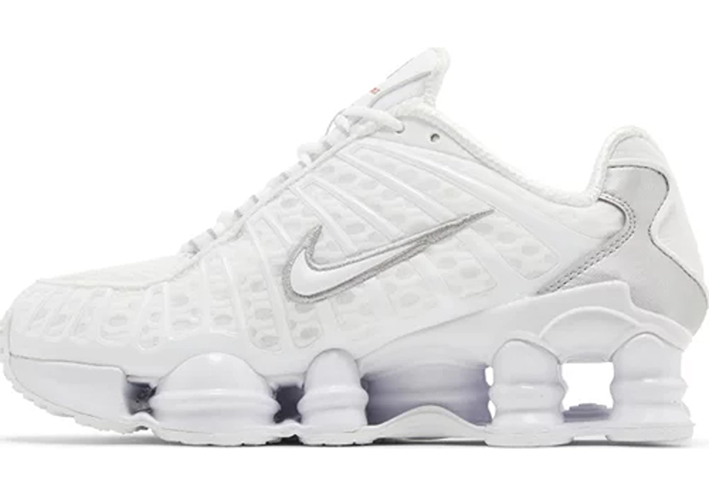 Nike Shox TL White Metallic Silver Max Orange (W)