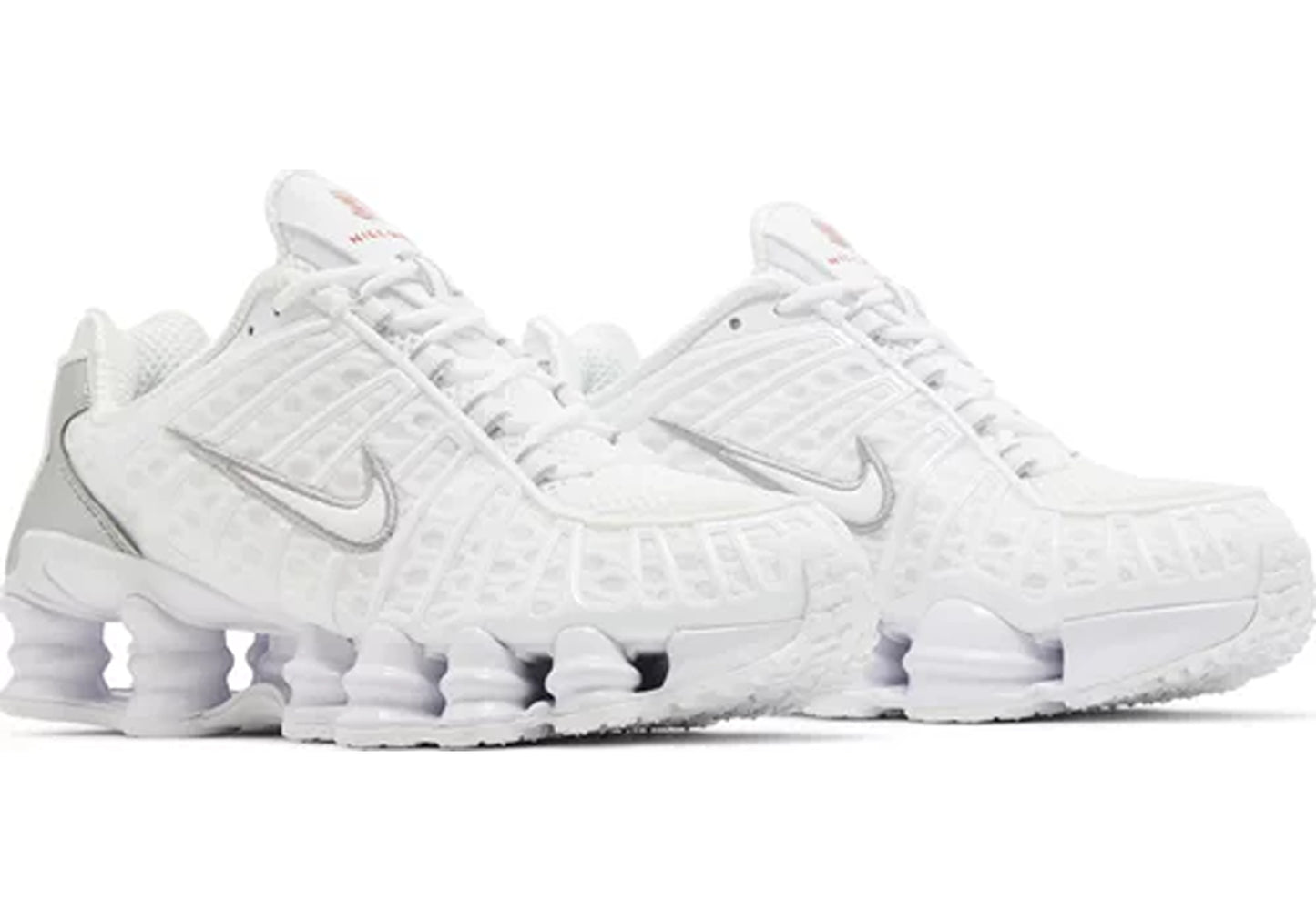 Nike Shox TL White Metallic Silver Max Orange (W)