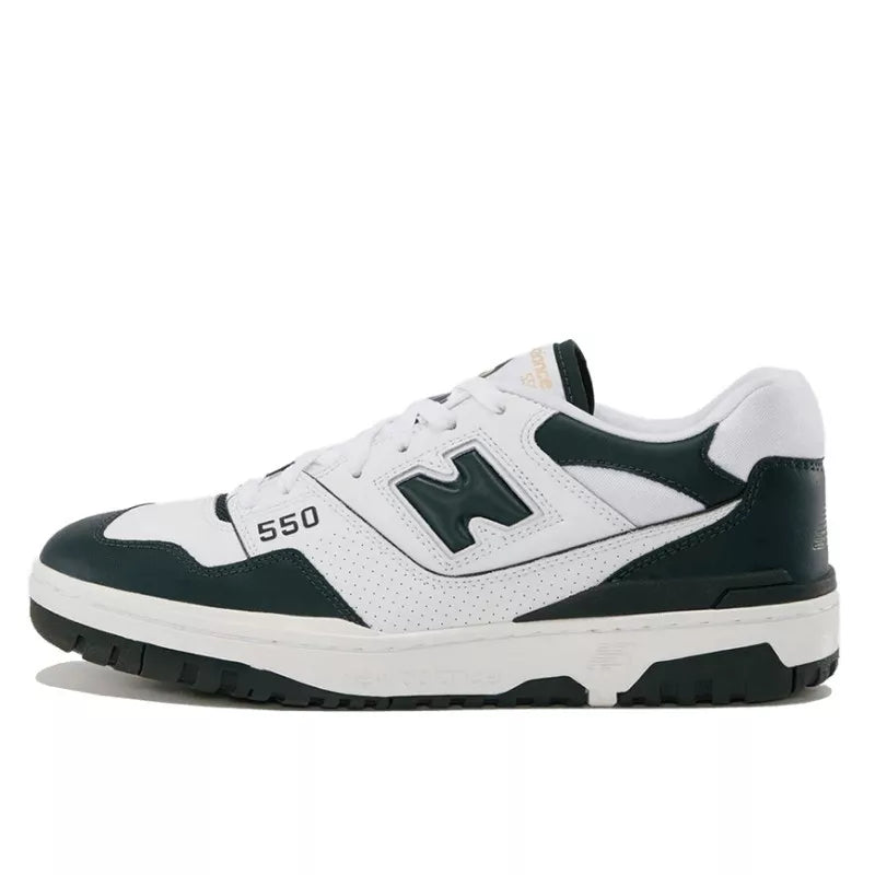 New Balance 550 White Dark Green ansicht rechter Schuh